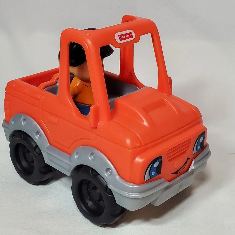 Fisher Price Little People Help a Friend Orange Pick Up Truck ATV Off Road 2017